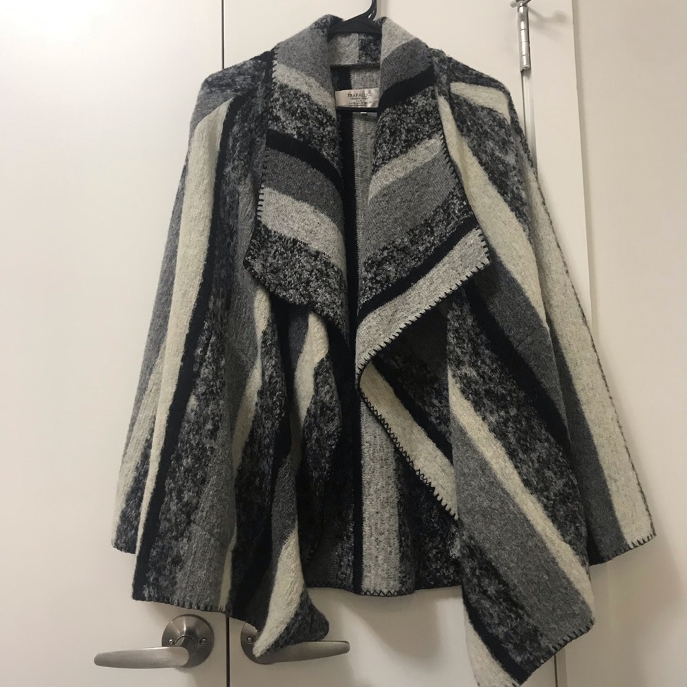 *3 for $30* Zara Trafaluc Wool Striped Cardigan